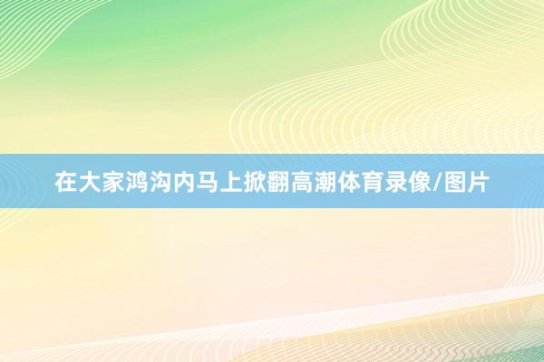 在大家鸿沟内马上掀翻高潮体育录像/图片