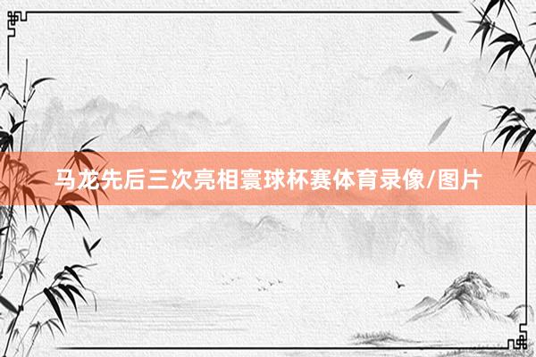 马龙先后三次亮相寰球杯赛体育录像/图片