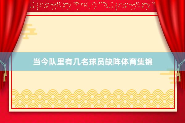当今队里有几名球员缺阵体育集锦