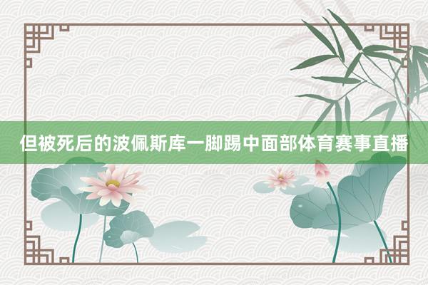 但被死后的波佩斯库一脚踢中面部体育赛事直播