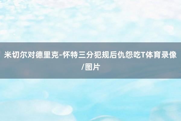 米切尔对德里克-怀特三分犯规后仇怨吃T体育录像/图片