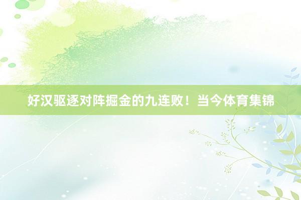 好汉驱逐对阵掘金的九连败!当今体育集锦