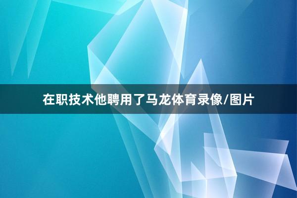 在职技术他聘用了马龙体育录像/图片