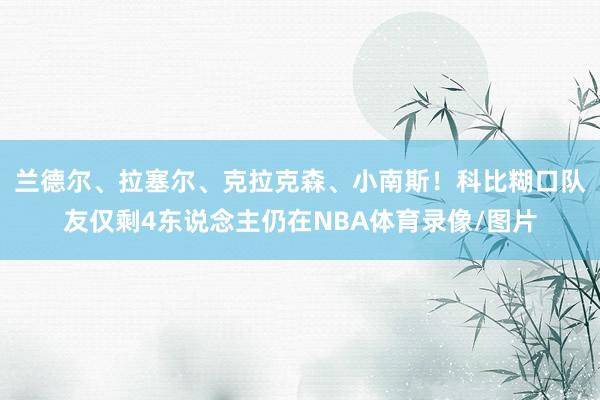 兰德尔、拉塞尔、克拉克森、小南斯！科比糊口队友仅剩4东说念主仍在NBA体育录像/图片