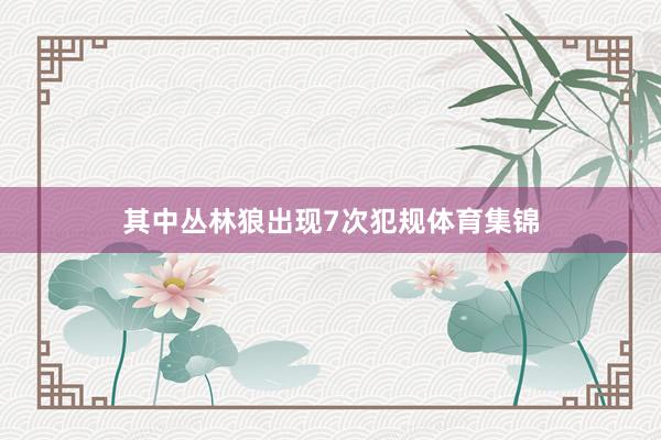 其中丛林狼出现7次犯规体育集锦