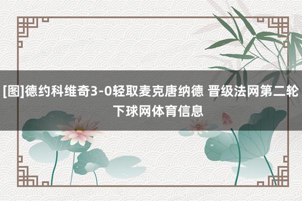 [图]德约科维奇3-0轻取麦克唐纳德 晋级法网第二轮    下球网体育信息
