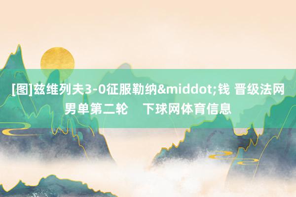 [图]兹维列夫3-0征服勒纳&middot;钱 晋级法网男单第二轮    下球网体育信息