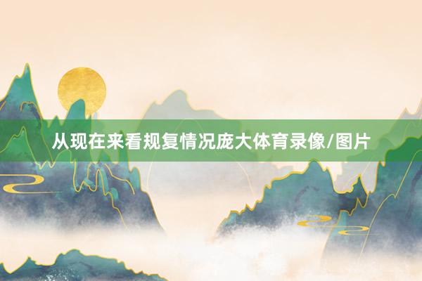 从现在来看规复情况庞大体育录像/图片