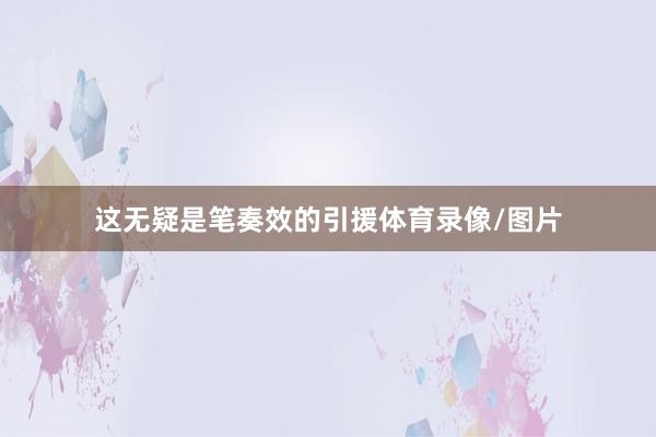 这无疑是笔奏效的引援体育录像/图片