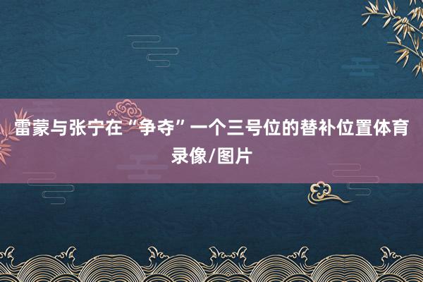 雷蒙与张宁在“争夺”一个三号位的替补位置体育录像/图片