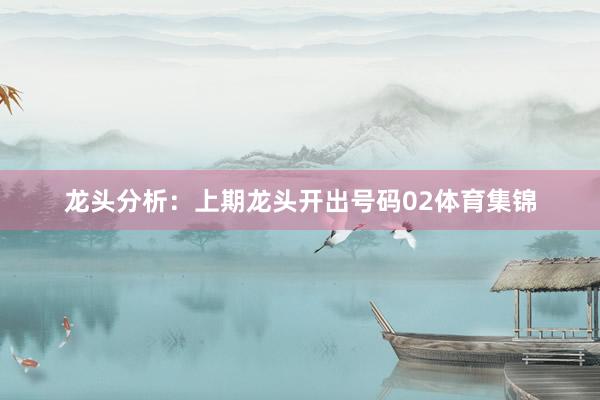 龙头分析：上期龙头开出号码02体育集锦