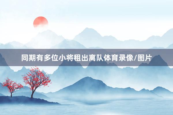 同期有多位小将租出离队体育录像/图片