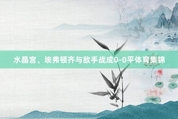 水晶宫、埃弗顿齐与敌手战成0-0平体育集锦