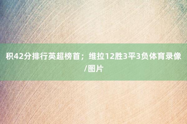 积42分排行英超榜首；维拉12胜3平3负体育录像/图片