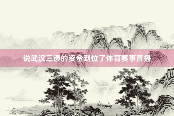说武汉三镇的资金到位了体育赛事直播