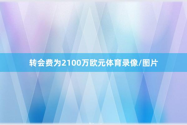 转会费为2100万欧元体育录像/图片