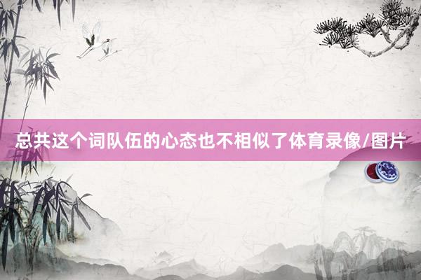 总共这个词队伍的心态也不相似了体育录像/图片