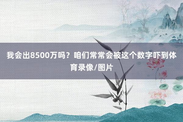 我会出8500万吗？咱们常常会被这个数字吓到体育录像/图片