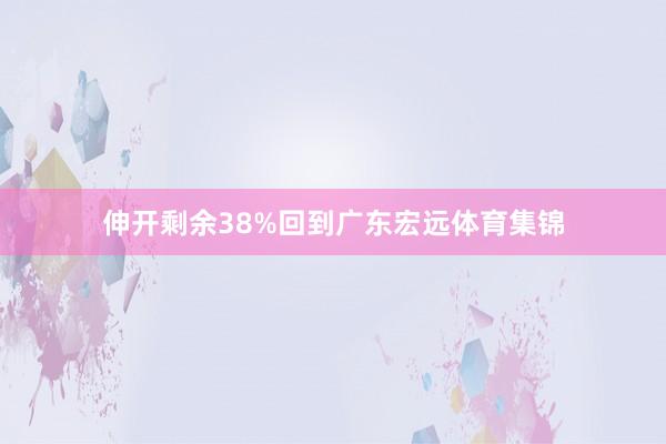 伸开剩余38%回到广东宏远体育集锦