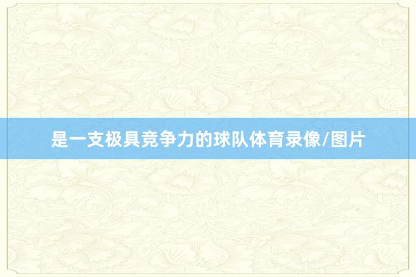是一支极具竞争力的球队体育录像/图片