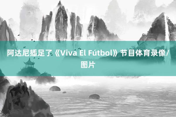 阿达尼插足了《Viva El Fútbol》节目体育录像/图片
