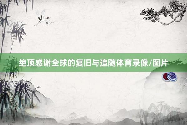 绝顶感谢全球的复旧与追随体育录像/图片