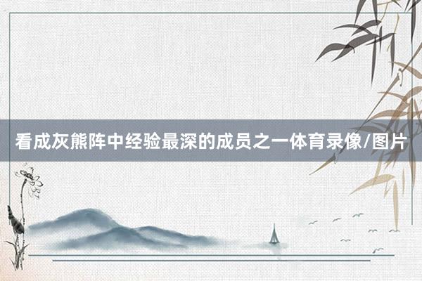 看成灰熊阵中经验最深的成员之一体育录像/图片