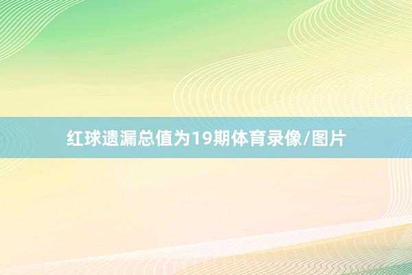 红球遗漏总值为19期体育录像/图片