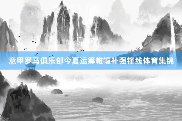 意甲罗马俱乐部今夏运筹帷幄补强锋线体育集锦